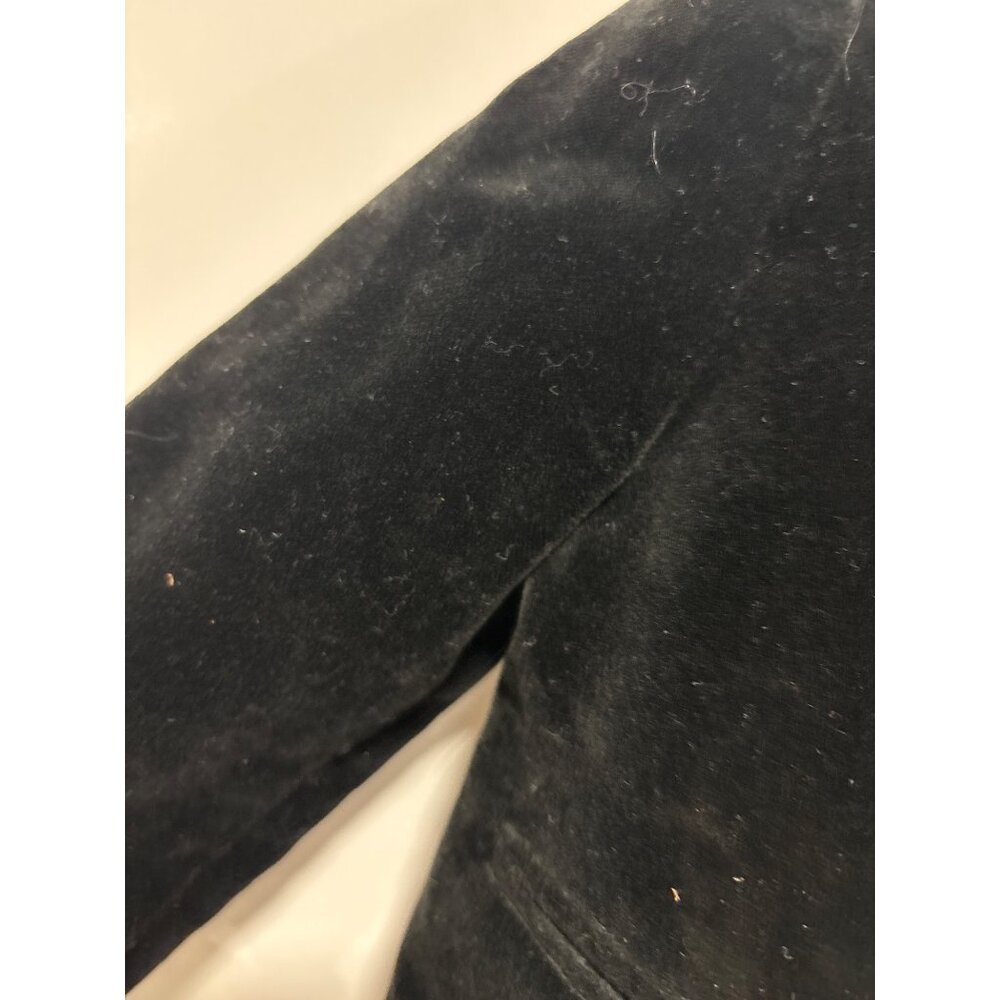 Vintage Toddler Black Velvet Blazer By Originals Inc.18 Mo Satin Lining - Picture 4 of 9